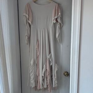 Dollcake Cream and Pink Long Sleeve Dress